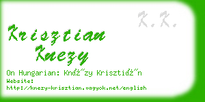 krisztian knezy business card